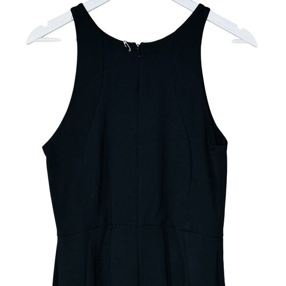 Eva Franco Stretch Black Floral Sleeveless Ponte Knit Dress Women's Size 6 NWT - Picture 9 of 11